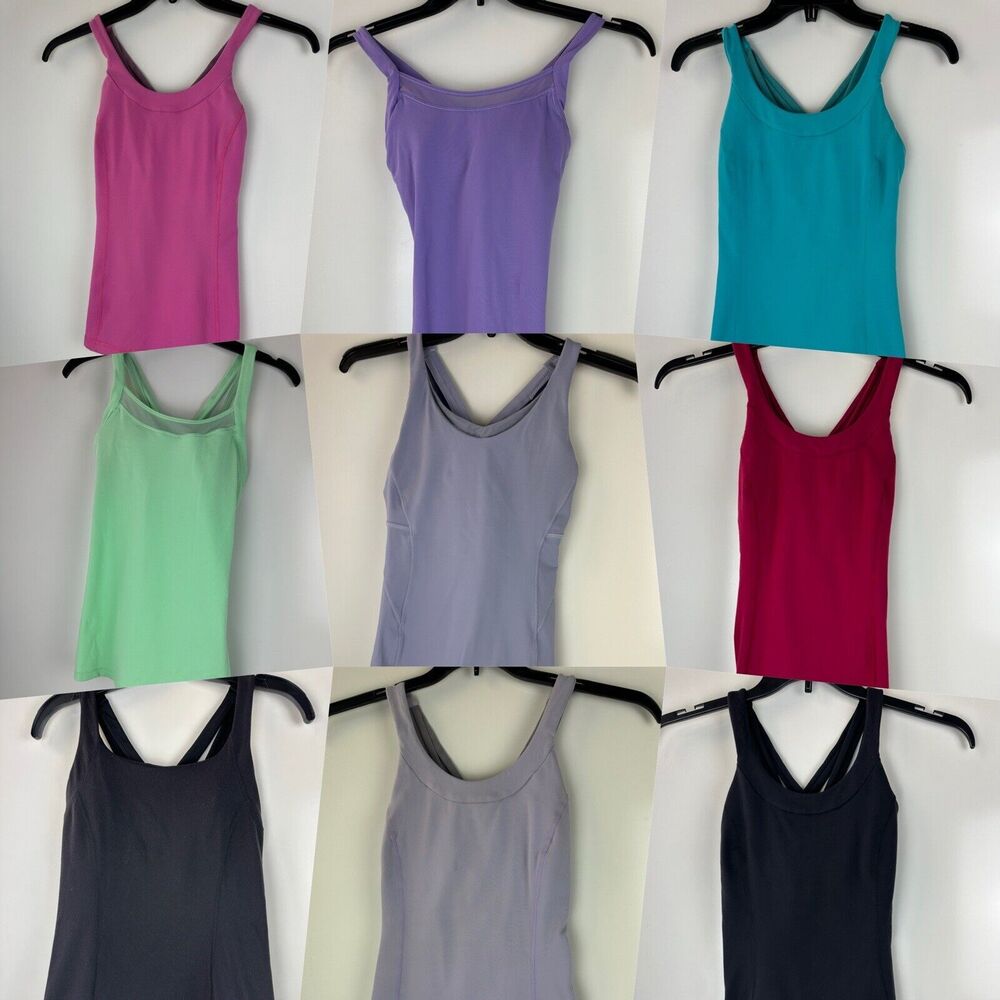 Lululemon Huge Bundle Lot Of 9 Sleeveless Work Out Tank Tops Womens Size 6 *Flaw - Picture 15 of 16